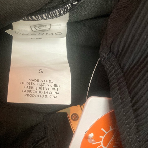 Women’s Small One Piece Black Swimsuit, Scalloped, Sexy Swimsuit, Modest, NEW - Picture 5 of 6